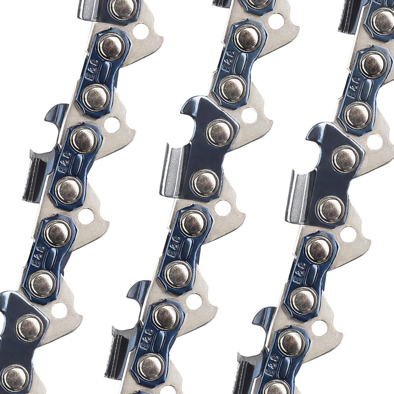 ES 3 Pack 20 Inch Chainsaw Chain .325" Pitch .058" Gauge 78 Drive Links Semi-Chisel Chain Saw Chains for Husqvarna, Poulan, Craftsman, Greenworks and More Chainsaw Brands - Image 2